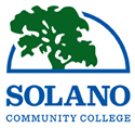 Solano Community College Logo, Tree breaking out of half dome.