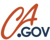 CA.gov logo, red CA and black .gov