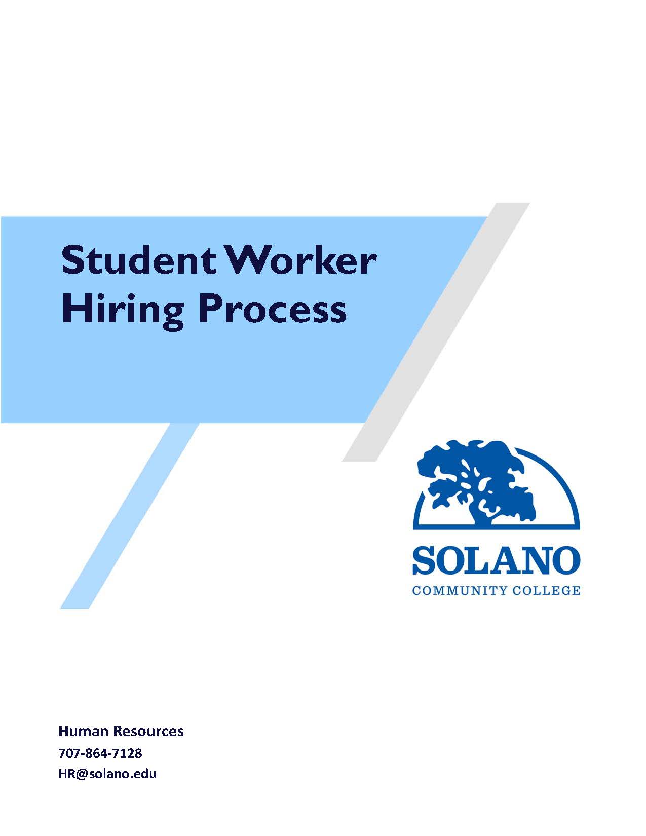Student Worker Hiring Process Cover