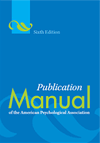 photo of the APA style manual