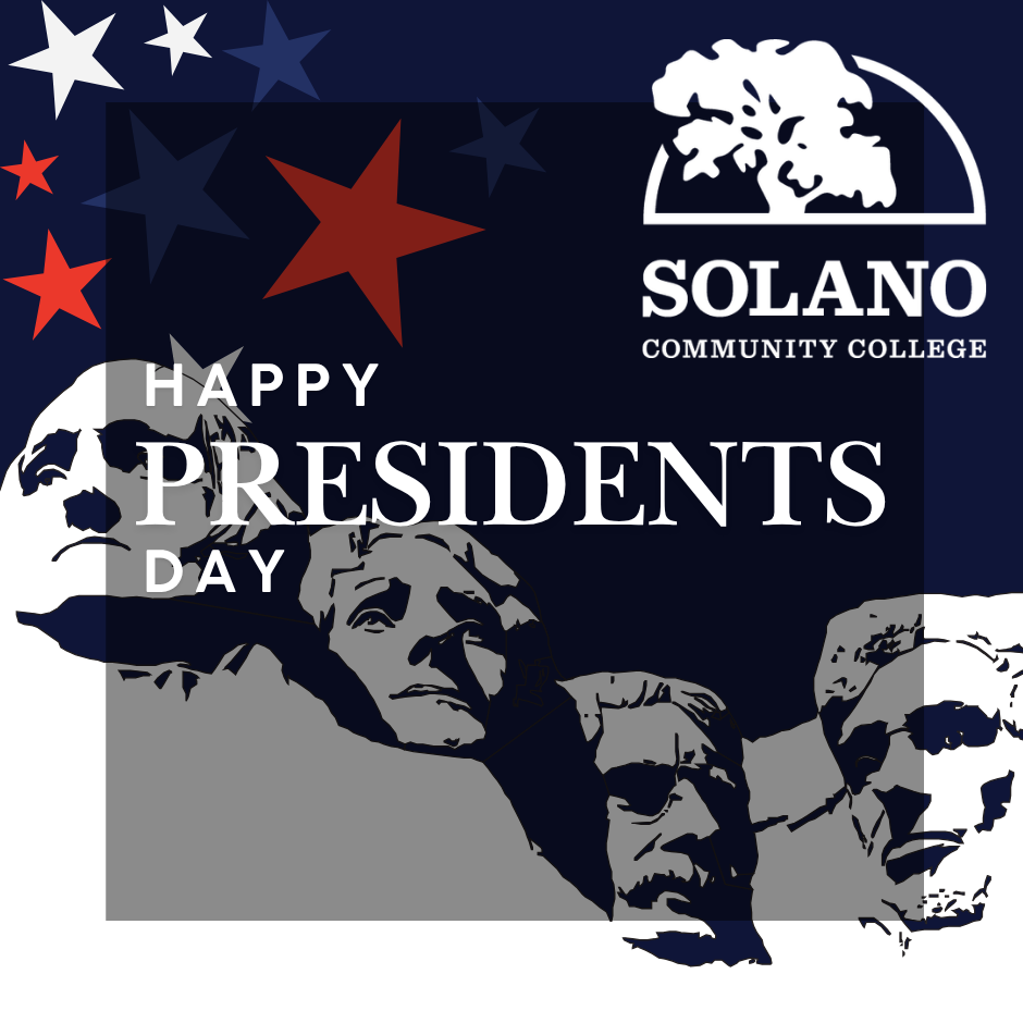 Presidents day weekend flyer with mount rushmore