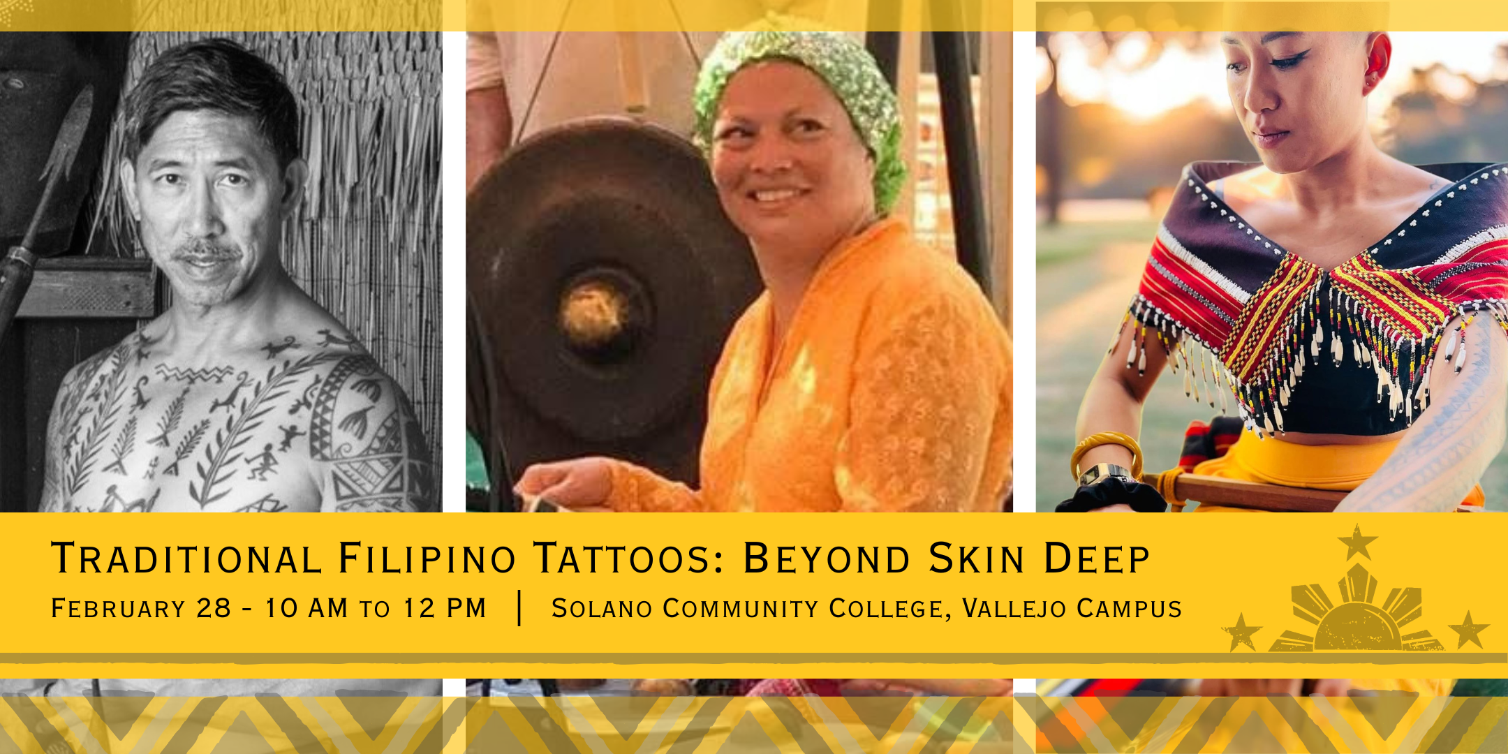 Traditional Filipino Tattoos Event - SCC Vallejo Campus - Feb 28 - 10AM to noon
