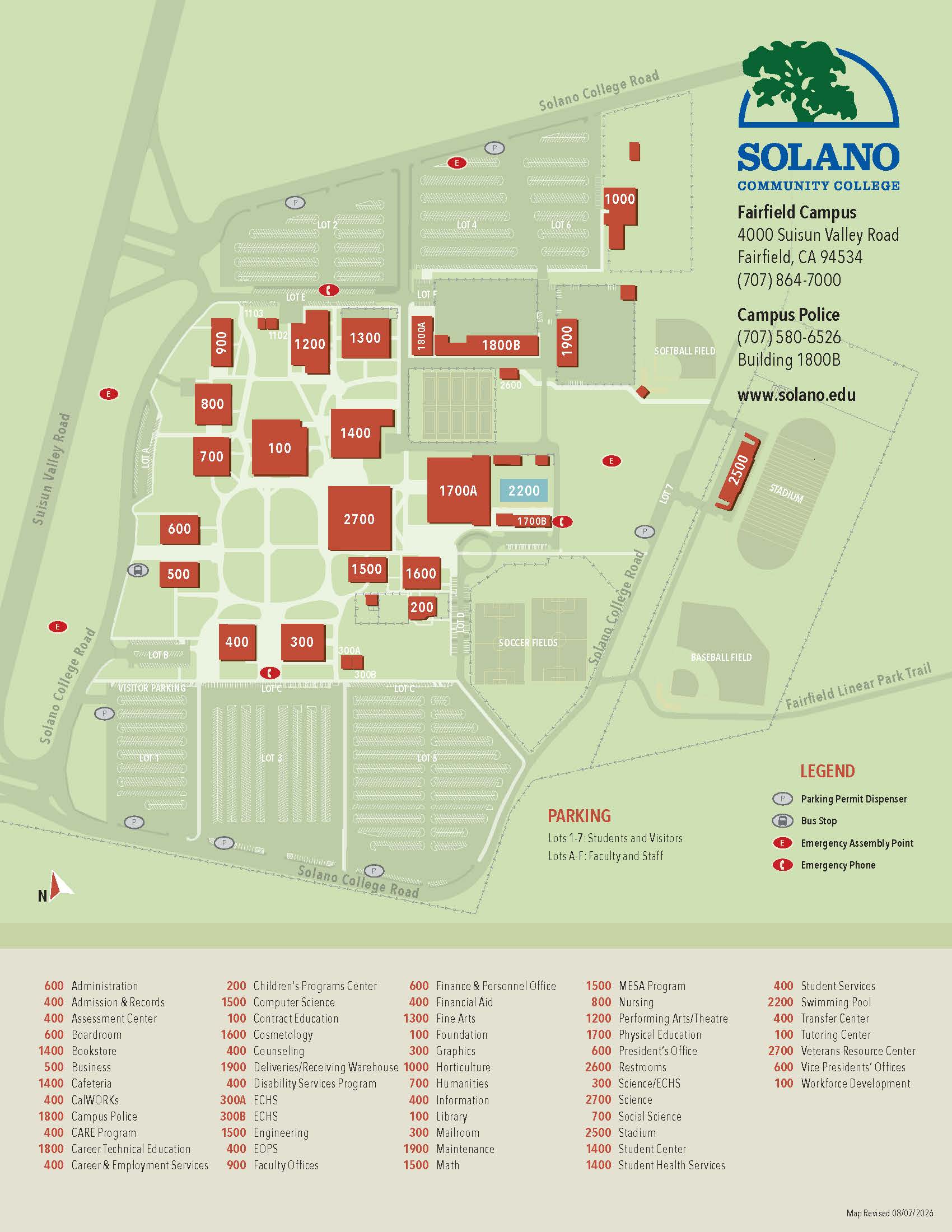 Image of locations on the fairfield campus.